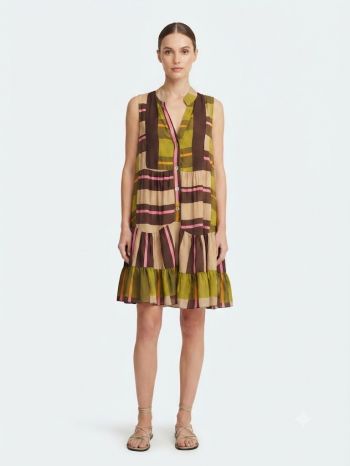 Geometric Patchwork Dress